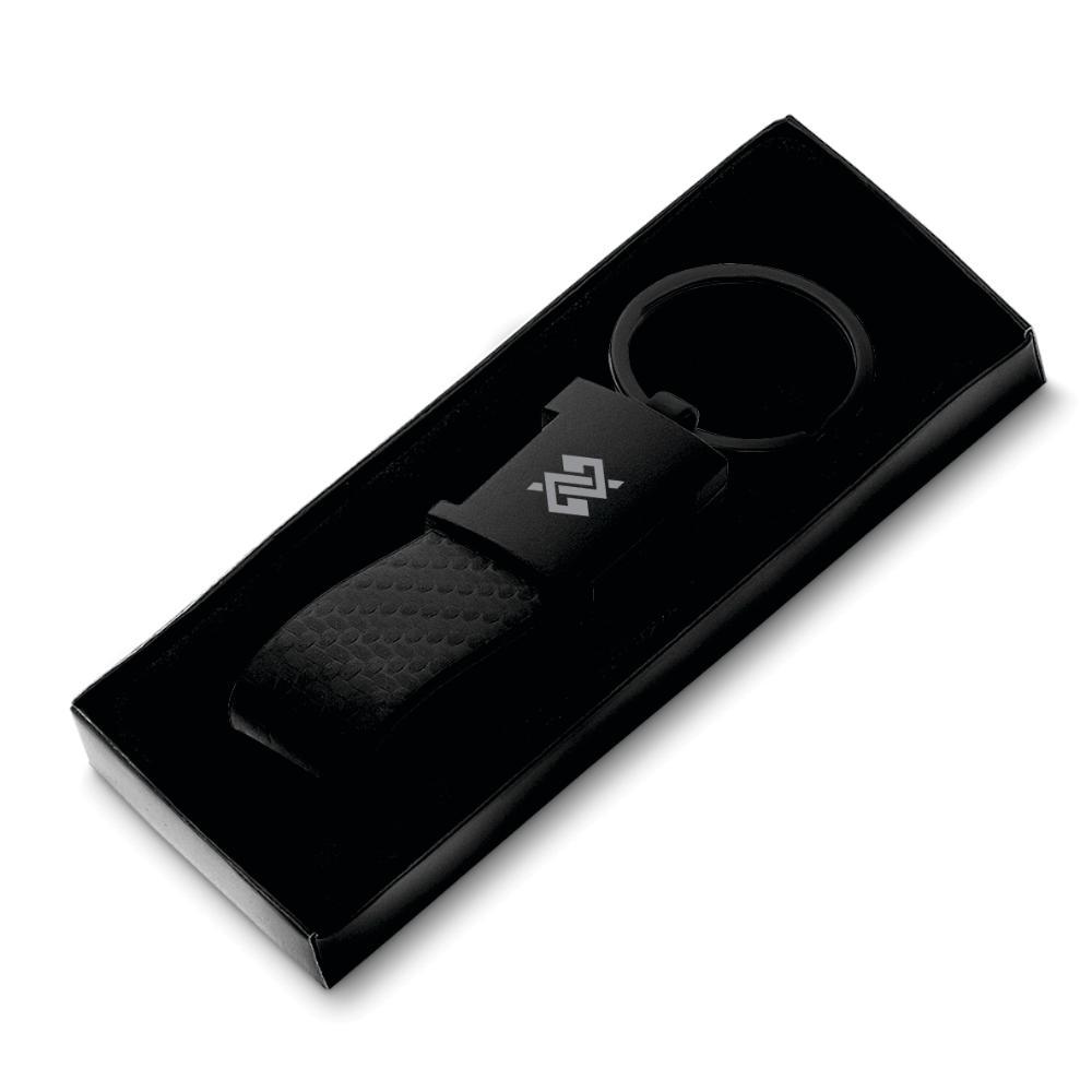 Chaveiro de metal em níquei fosco - 2