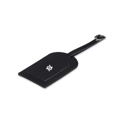 Tag Identificadora de Mala Couro - Preto