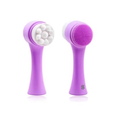 Escova De Limpeza Facial 2 em 1 Massagem Esponja Para Skin Care