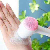 Escova De Limpeza Facial 2 em 1 Massagem Esponja Para Skin Care - 2