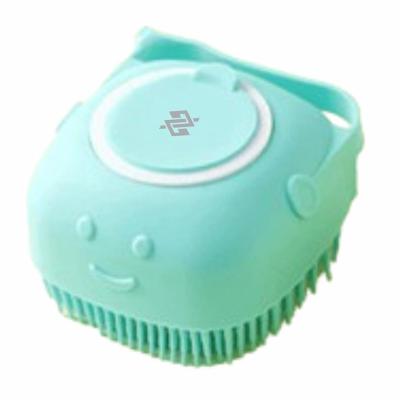 Esponja de Silicone P/ Banho Massageador Dispenser Shampoo