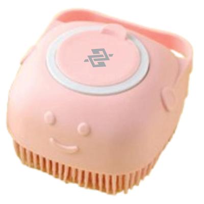 Esponja de Silicone P/ Banho Massageador Dispenser Shampoo