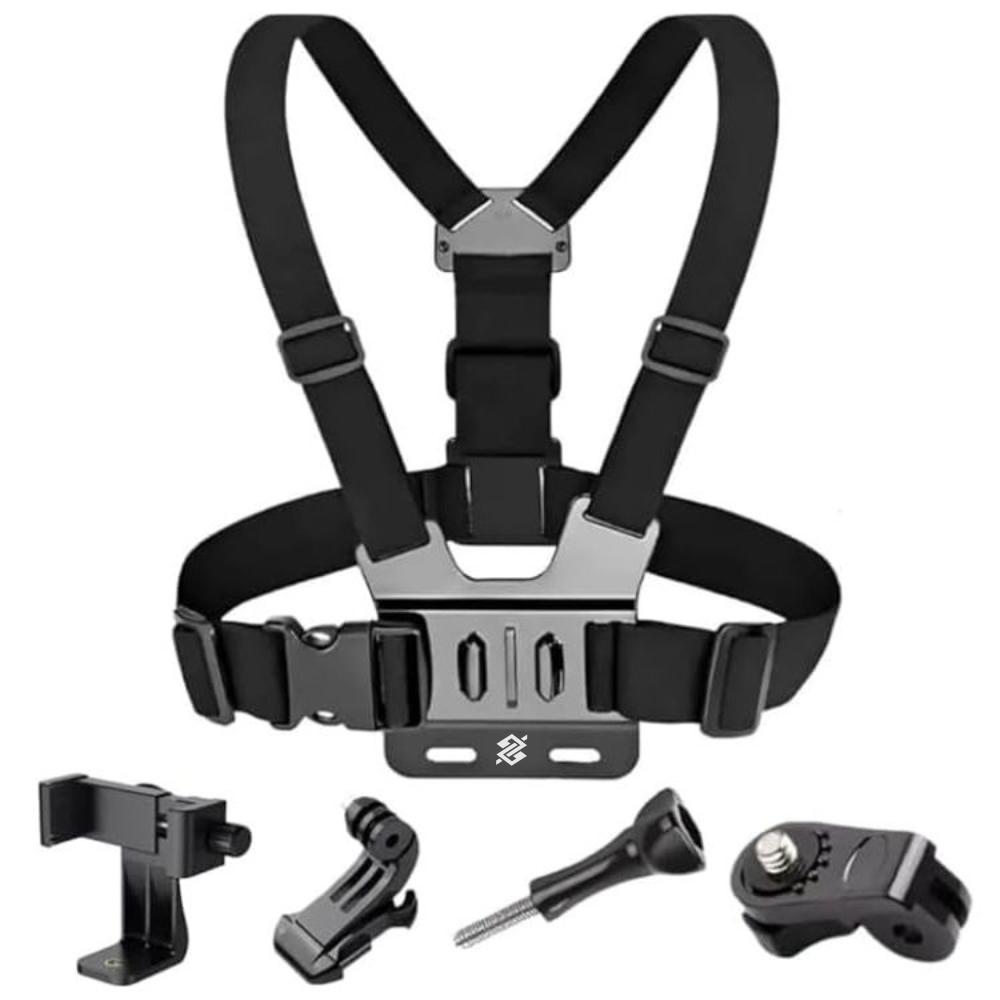 Suporte Peitoral Ajustável para Celular e GoPro – Colete para Filmagens - 3