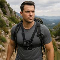 Suporte Peitoral Ajustável para Celular e GoPro – Colete para Filmagens - 2