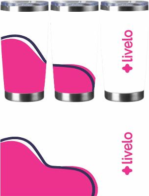 COPO TÉRMICO LOGO ROSA - Coleção Loja Livelo