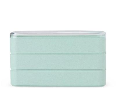 Marmita Palha de Trigo 3 Divisórias - Cores Diversas - Produto Sustentável - Coleção Loja BB