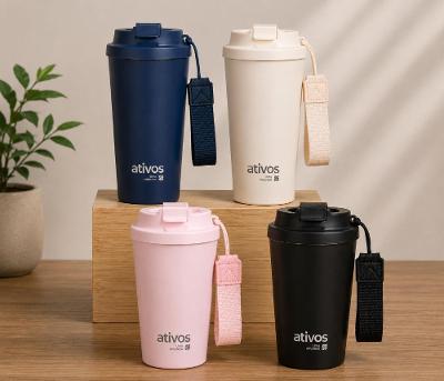 Copo Inox 480ml - Ativos Cor:Azul;Tamanho:480Ml