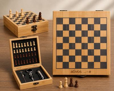 Kit Vinho Xadrez 4 Peças - Ativos