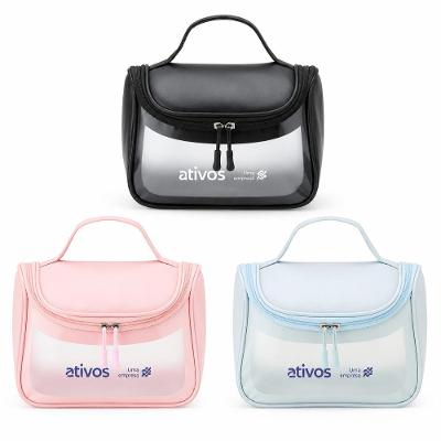 Nécessaire PU - Ativos Cor:Preta;Tamanho:22Cm