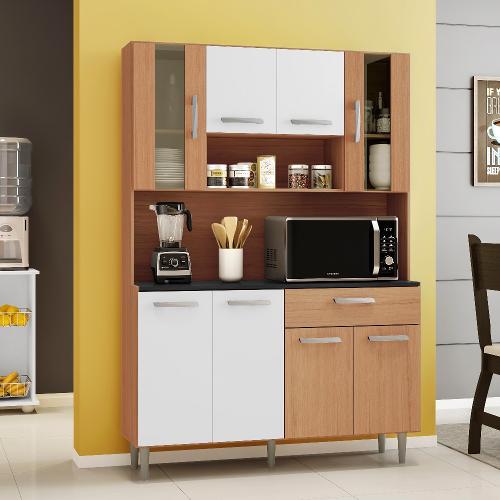 Cozinha Compacta Kit Gabi 8 Portas 1 Gaveta Poliman