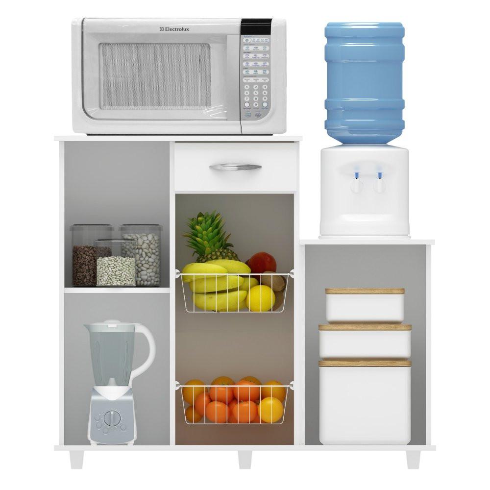 Armário com Fruteira 2 Portas 1 Gaveta Diva Notável Móveis - 2