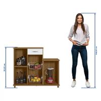 Armário com Fruteira 2 Portas 1 Gaveta Diva Notável Móveis - 5