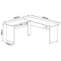 Mesa para Computador 1 Gaveta Cannes Artely - 2