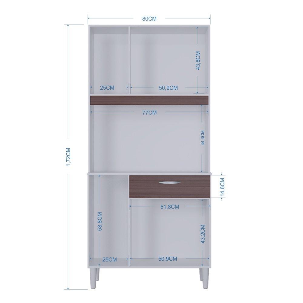 Cozinha 6 Portas 1 Gaveta Cassia Poquema - 3