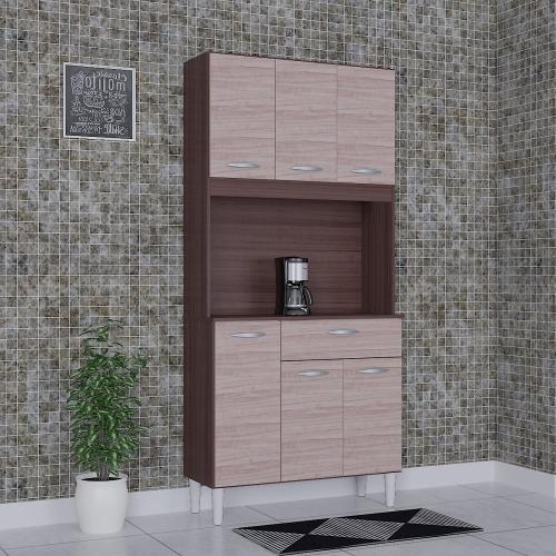 Cozinha 6 Portas 1 Gaveta Cassia Poquema