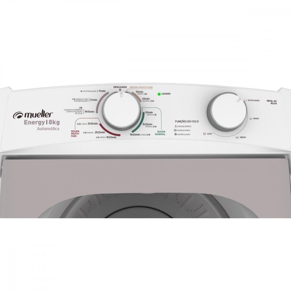 Lavadora de Roupas Mueller Energy Automática 8kg - 6