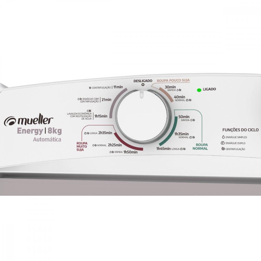 Lavadora de Roupas Mueller Energy Automática 8kg - 7
