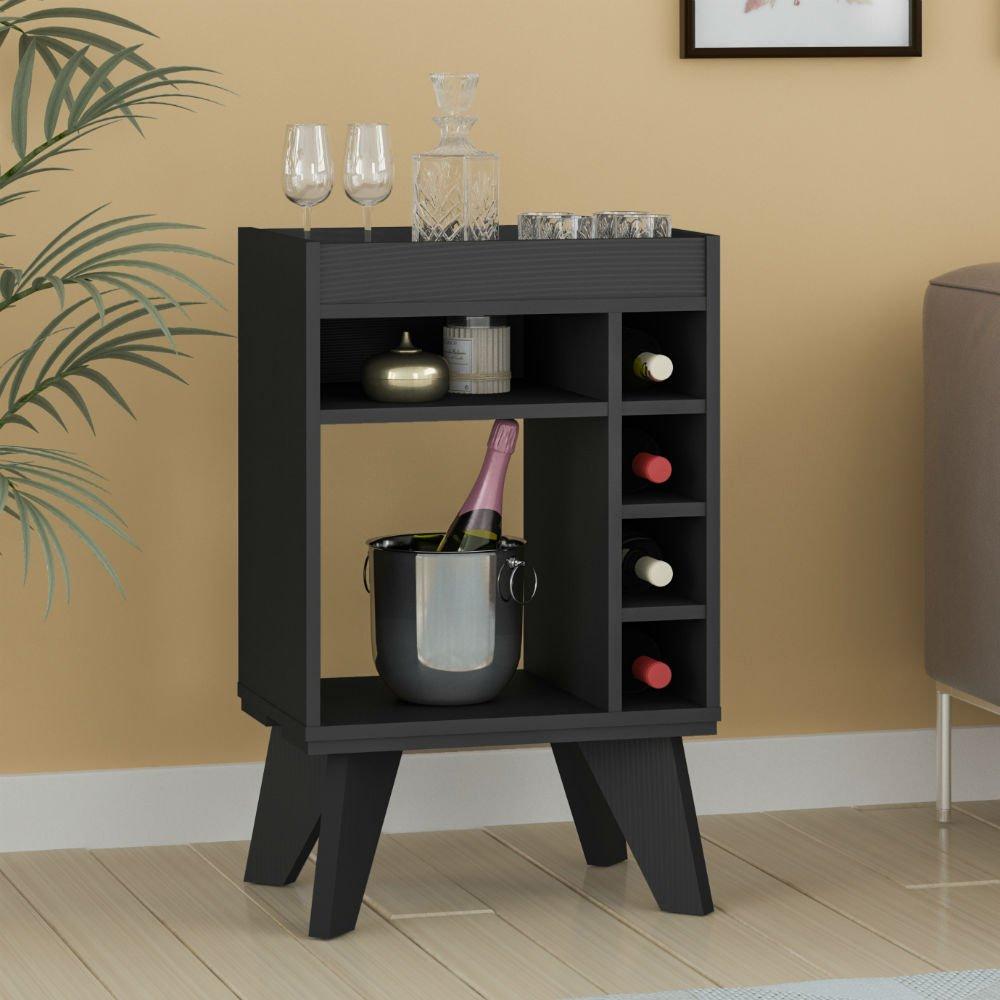 Aparador Bar com Adega 4 Garrafas e Espelho Drink Artely - 1