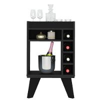 Aparador Bar com Adega 4 Garrafas e Espelho Drink Artely - 3