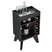 Aparador Bar com Adega 4 Garrafas e Espelho Drink Artely