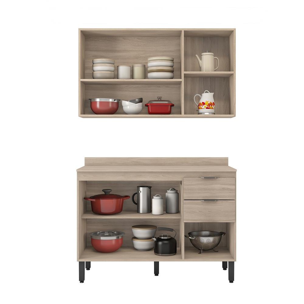 Armário Aéreo e Balcão com Tampo FI0010 Firenza Demobile - 3