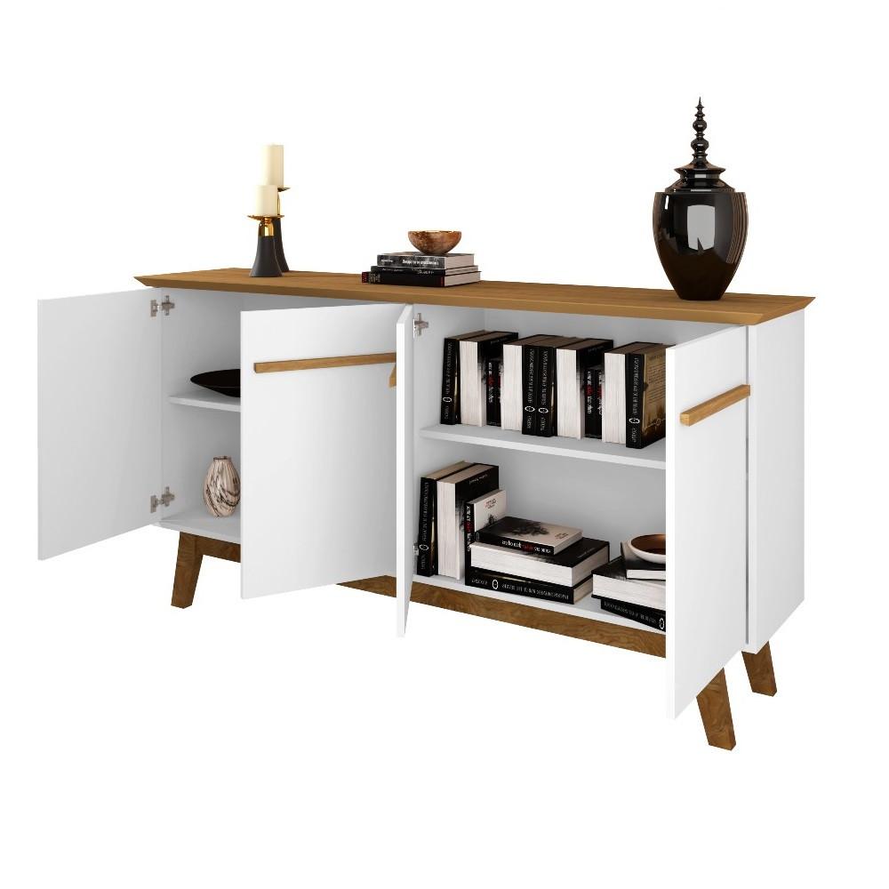 Aparador Buffet 4 Portas Opala Bechara - 4