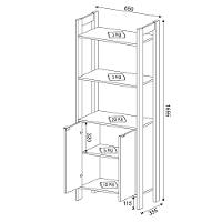 Armário 2 Portas 2 Prateleiras AZ1009 Tecnomobili - 3
