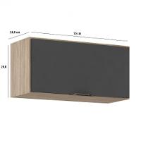 Armário Aéreo 1 Porta 70cm Firenze Demobile - 3