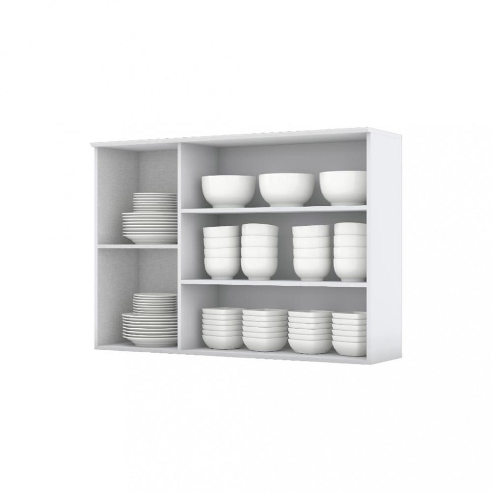 Armário Aéreo 120cm com Vidro 3 Portas C363 Americana Henn - 2