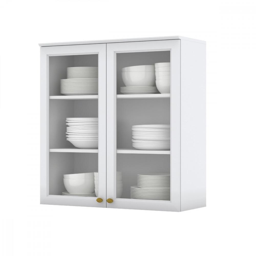 Armário Aéreo 2 Portas com Vidro C366 Americana Henn - 1