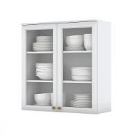 Armário Aéreo 2 Portas com Vidro C366 Americana Henn - 1