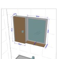 Armário Espelheira 1 Porta Gênova Bechara - 3