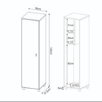 Armário Multiuso 1 porta AM3107 Tecnomobili - 6