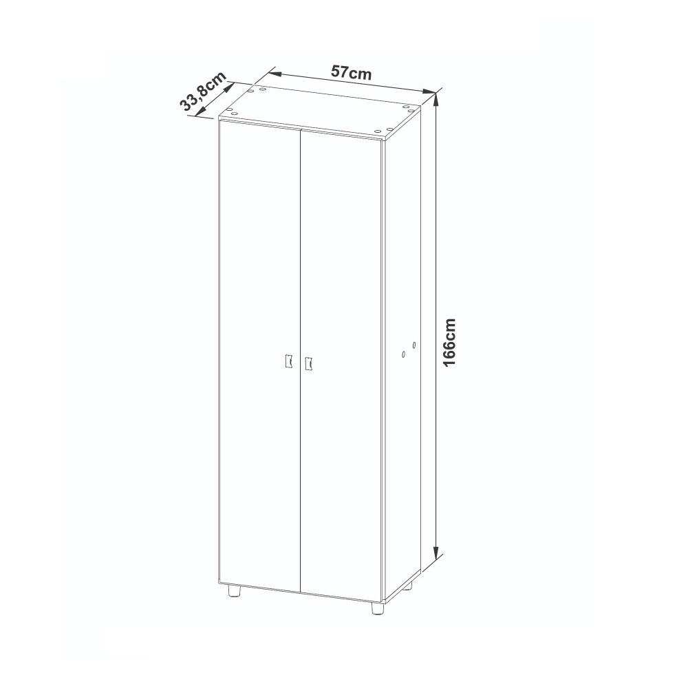 Armário Multiuso 2 Portas com 7 Prateleiras AM3108 Tecnomobili - 4