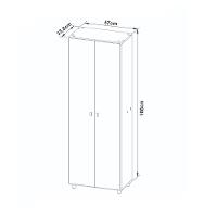 Armário Multiuso 2 Portas com 7 Prateleiras AM3108 Tecnomobili - 4