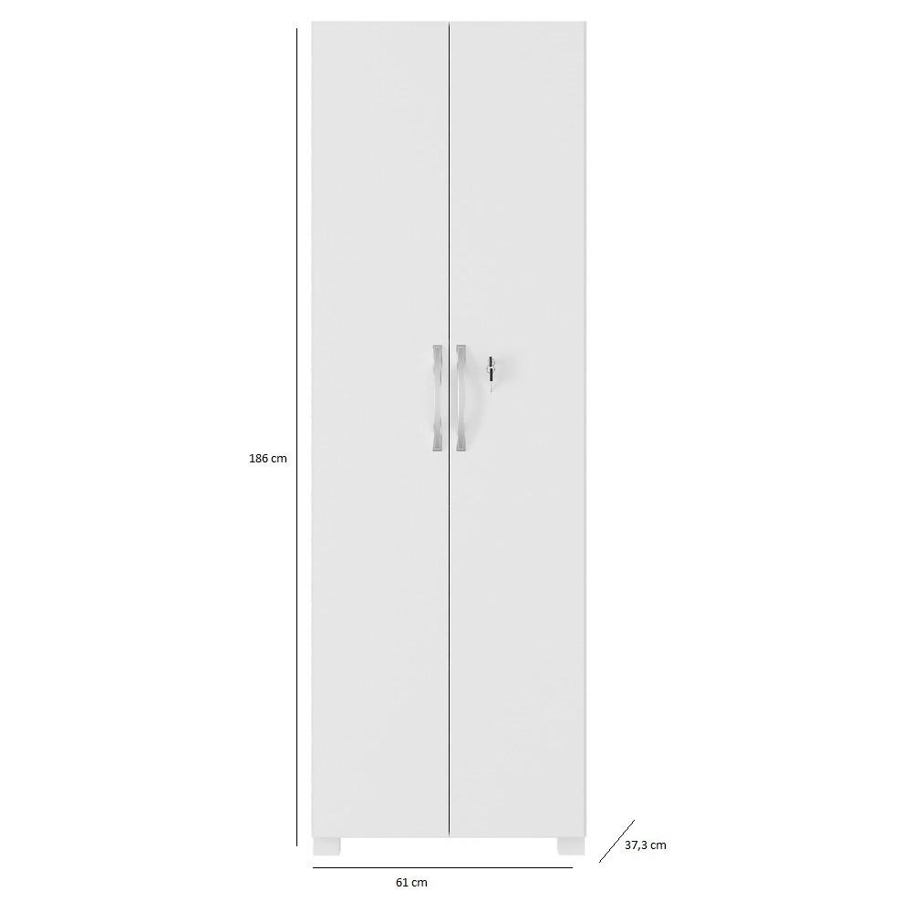 Armário Multiuso 2 Portas com chave Notável Móveis - 3