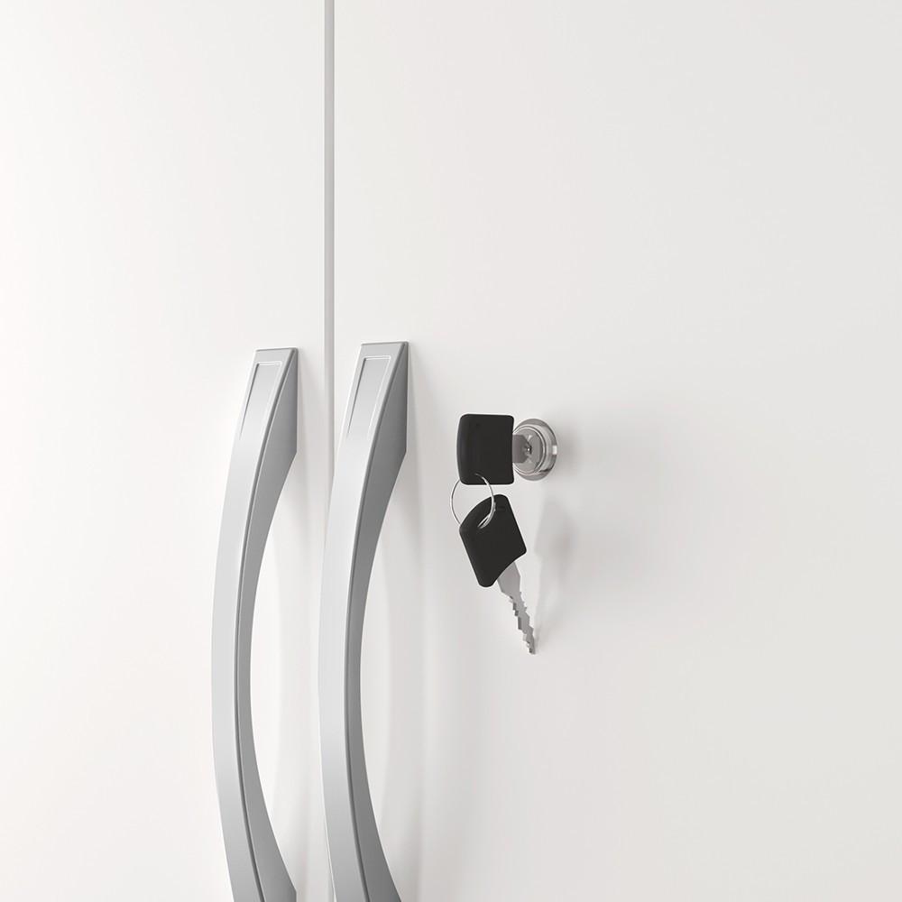 Armário Multiuso 2 Portas com chave Notável Móveis - 4