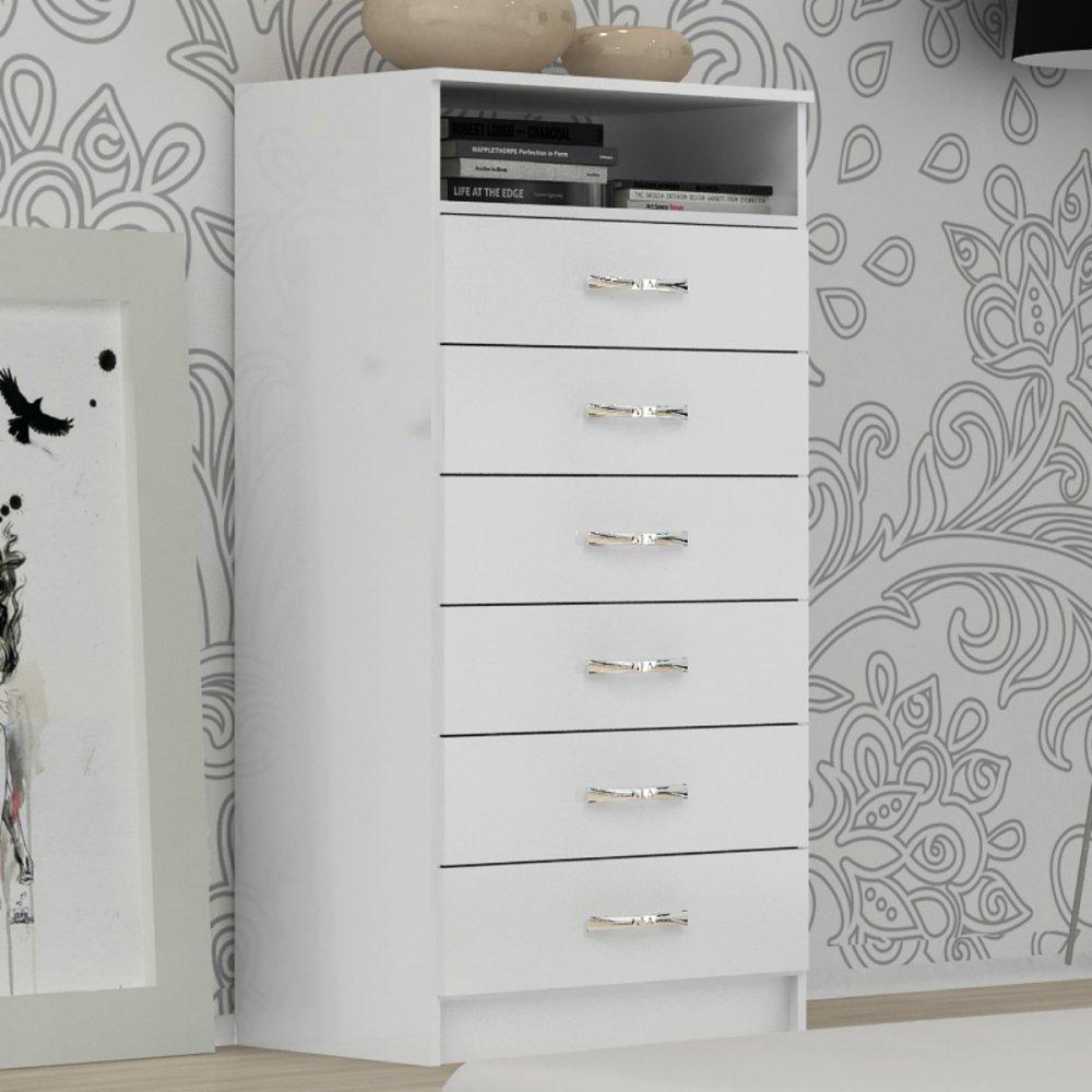 Cômoda 6 Gavetas 1 Nicho Maxi Evidência Móveis - 1