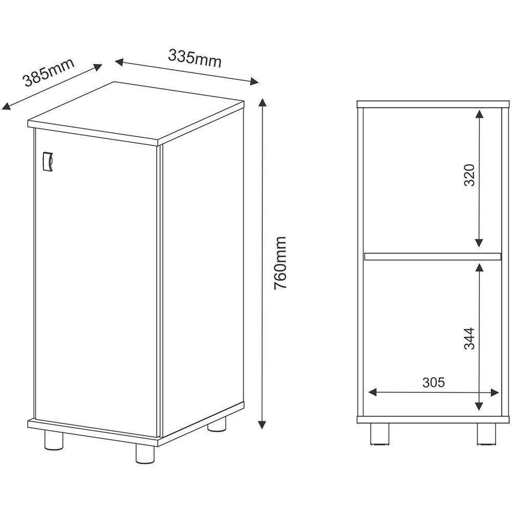 Balcão para Bebedouro 1 Porta BL3306 Tecno Mobili - 4