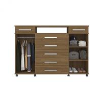 Cômoda 7 Gavetas 2 Portas com Rodízios London Demóbile - 3