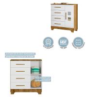 Cômoda 4 Gavetas 1 Porta Fly Tigus Baby - 5