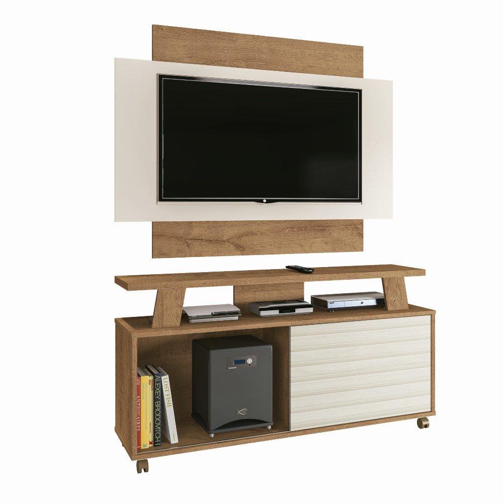 Rack com Painel para TV até 50 Polegadas 1 Porta Flex Rivera Atualle - 2