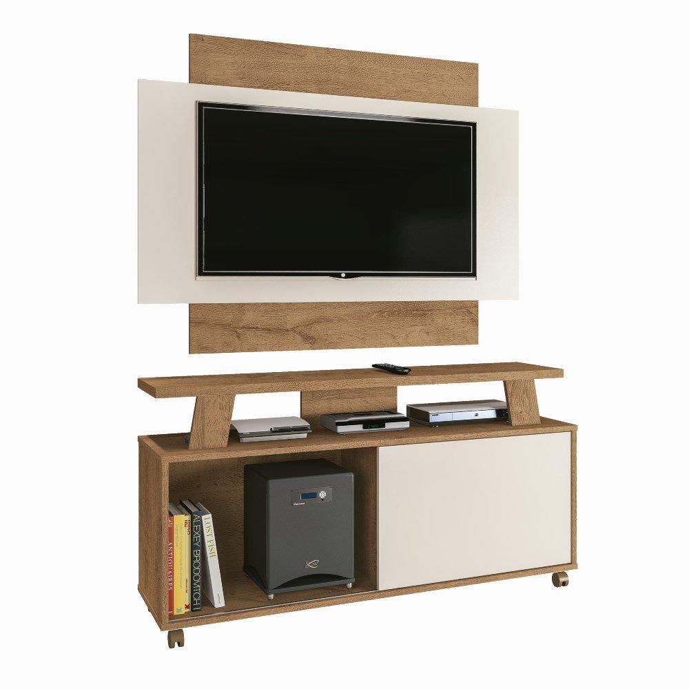 Rack com Painel para TV até 50 Polegadas 1 Porta Flex Rivera Atualle - 3