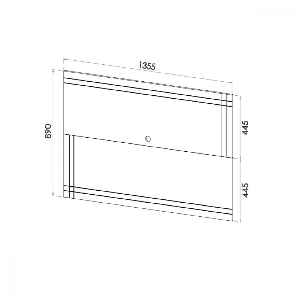 Rack com Painel para TV até 43 Polegadas 2 Portas Palermo Viero - 4