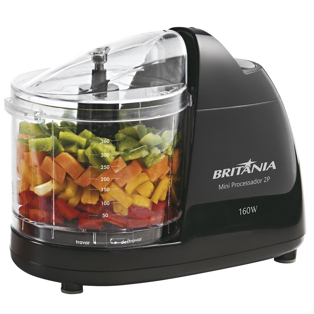 Mini Processador de Alimentos Britânia 2P 160W - 1