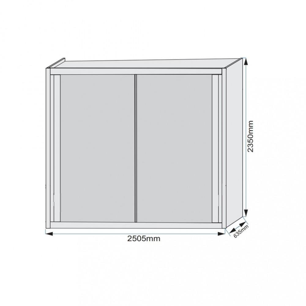 Guarda Roupa Casal Espelho 2 Portas 4 Gavetas Creta Móveis Europa - 5