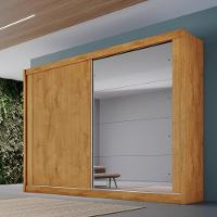 Guarda Roupa Casal Espelho 2 Portas 4 Gavetas Creta Móveis Europa - 2