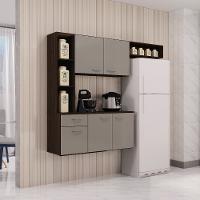 Cozinha Compacta Suspensa 5 Portas e 1 Gaveta 163cm Isis A521 Poquema - 1