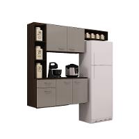 Cozinha Compacta Suspensa 5 Portas e 1 Gaveta 163cm Isis A521 Poquema - 2