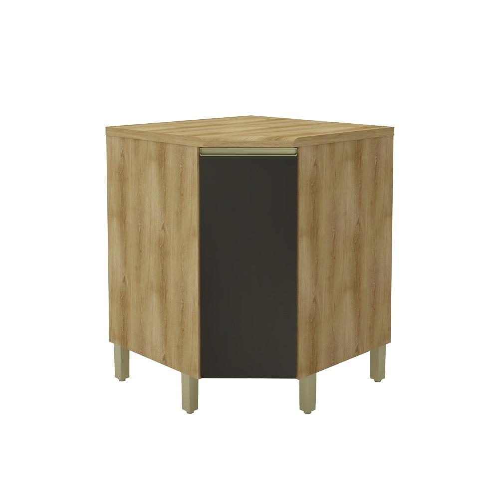 Balcão de Canto Oblíquo1 Porta com Tampo Star Indekes - 1